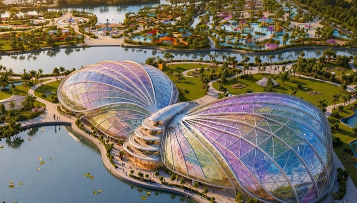 Vườn hoa nhà kính cánh bướm